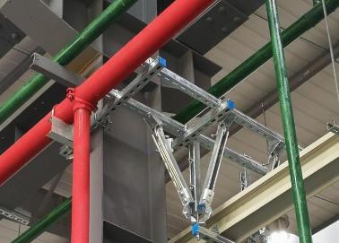 阜城该抗震支架的整体式支吊架结构协调性好